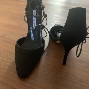 Manolo Blahnik Black Strappy Heels
